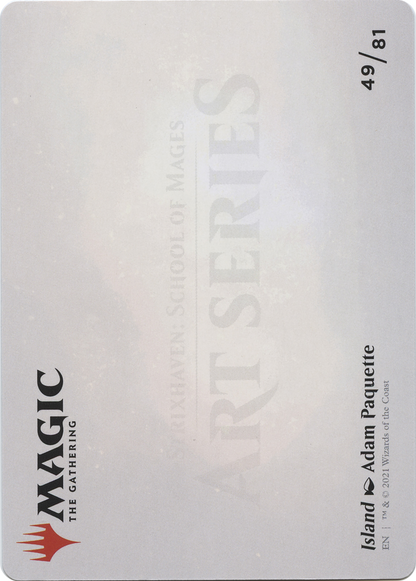 Island // Island (ASTX-049) (Borderless) [Strixhaven Art Series]