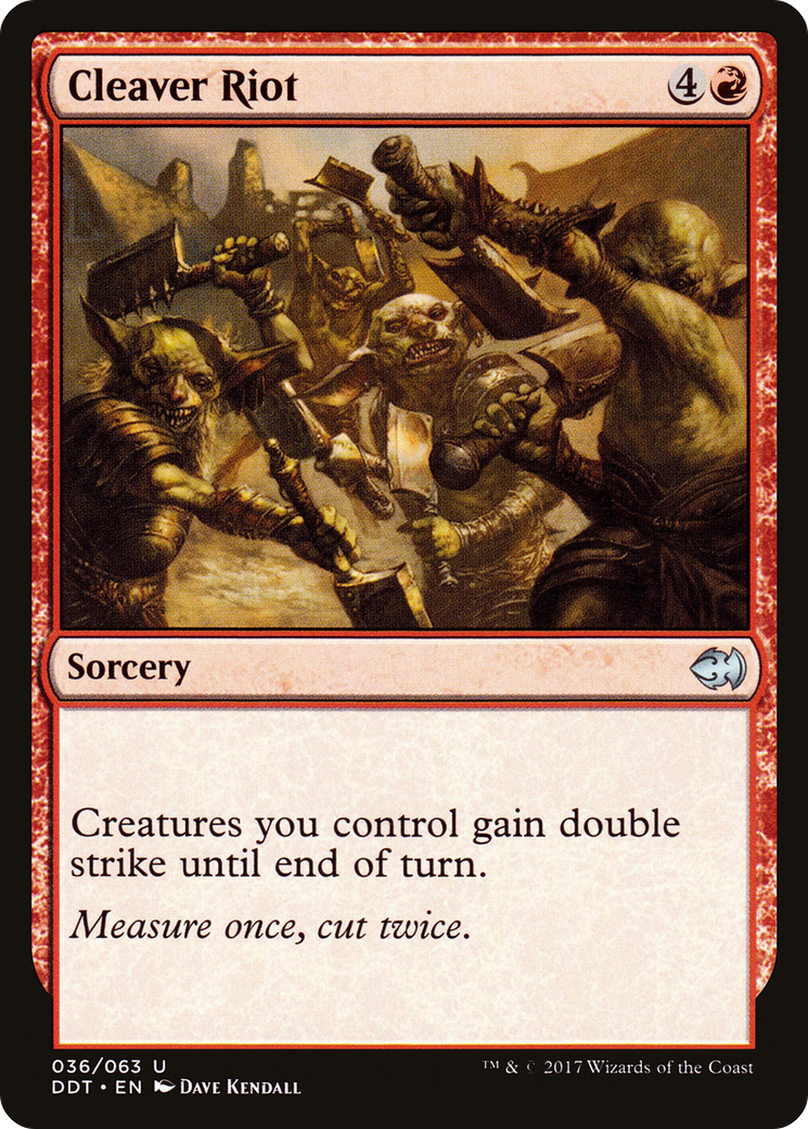 Cleaver Riot (DDT-036) [Duel Decks: Merfolk vs. Goblins]