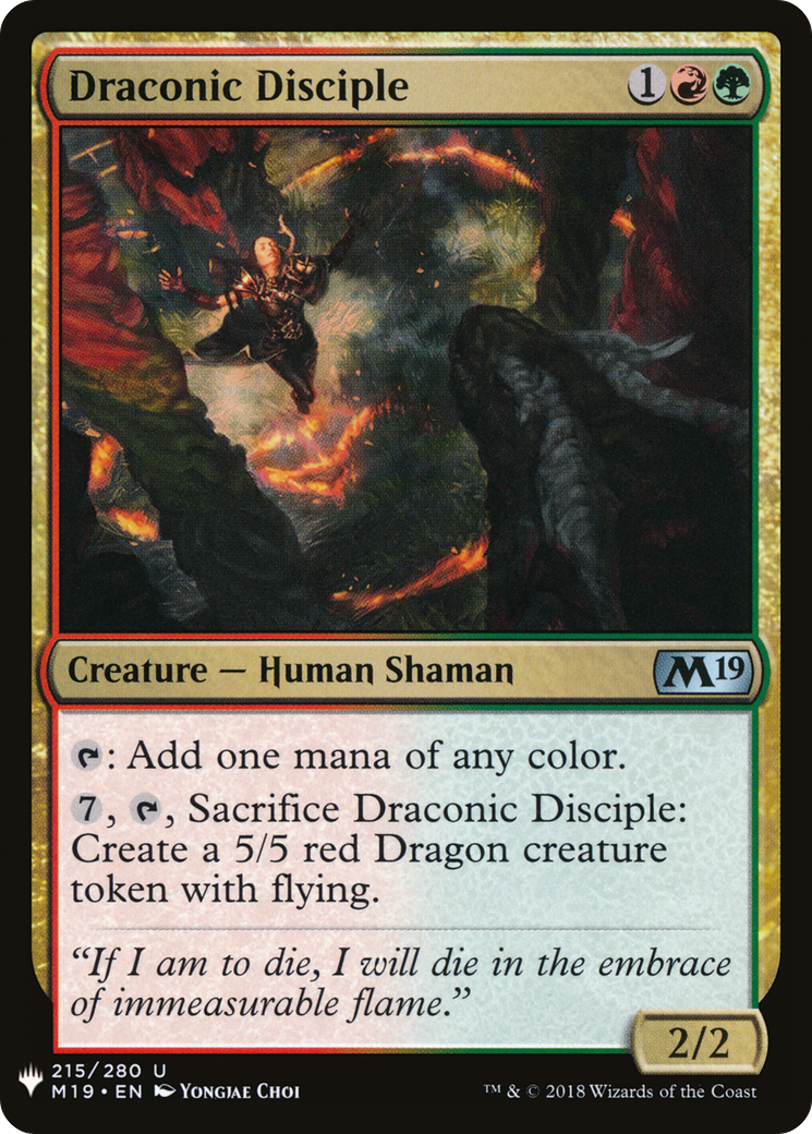 Draconic Disciple (LIST-M19-215) [The List]