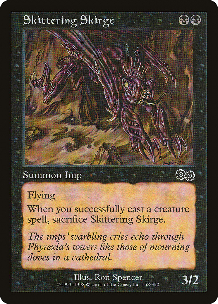 Skittering Skirge (USG-158) [Urza's Saga]