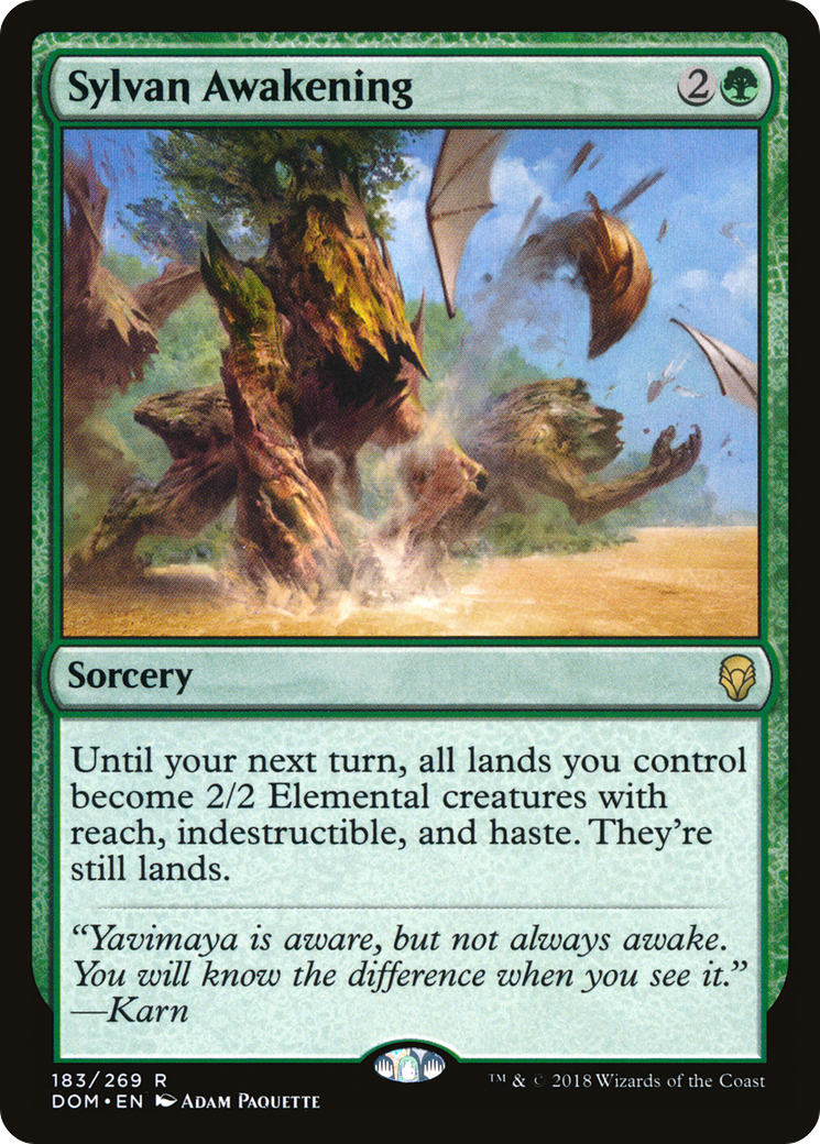 Sylvan Awakening (DOM-183) [Dominaria] Foil