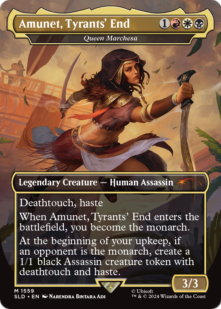 Amunet, Tyrants' End - Queen Marchesa (SLD-1559) (Borderless) [Secret Lair Drop]
