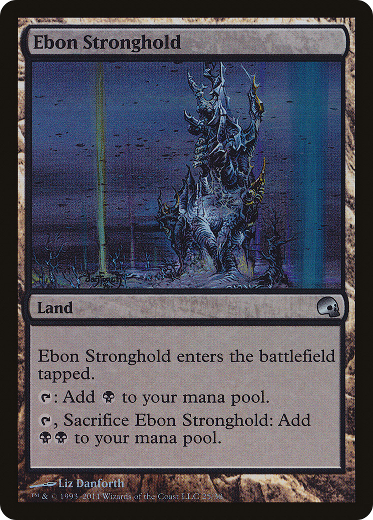 Ebon Stronghold (GRV-025) [Premium Deck Series: Graveborn] Foil