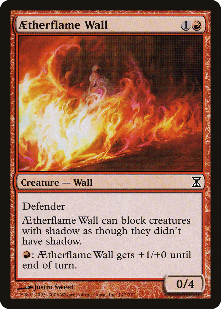 Aetherflame Wall (TSP-142) [Time Spiral] Foil