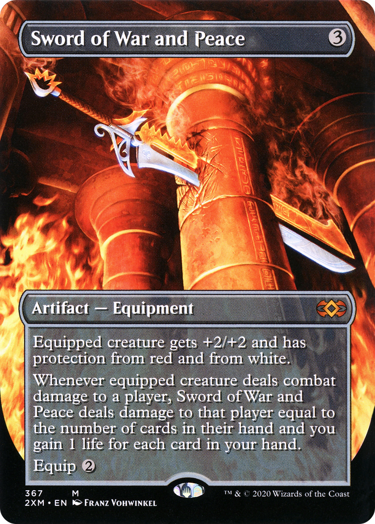 Sword of War and Peace (Borderless) (2XM-367) [Double Masters] Foil