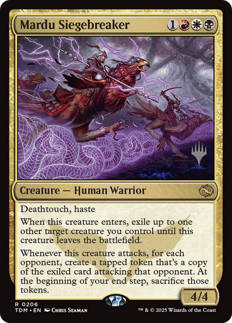 Mardu Siegebreaker (PPTDM-206) [Promo Pack: Tarkir: Dragonstorm] Foil