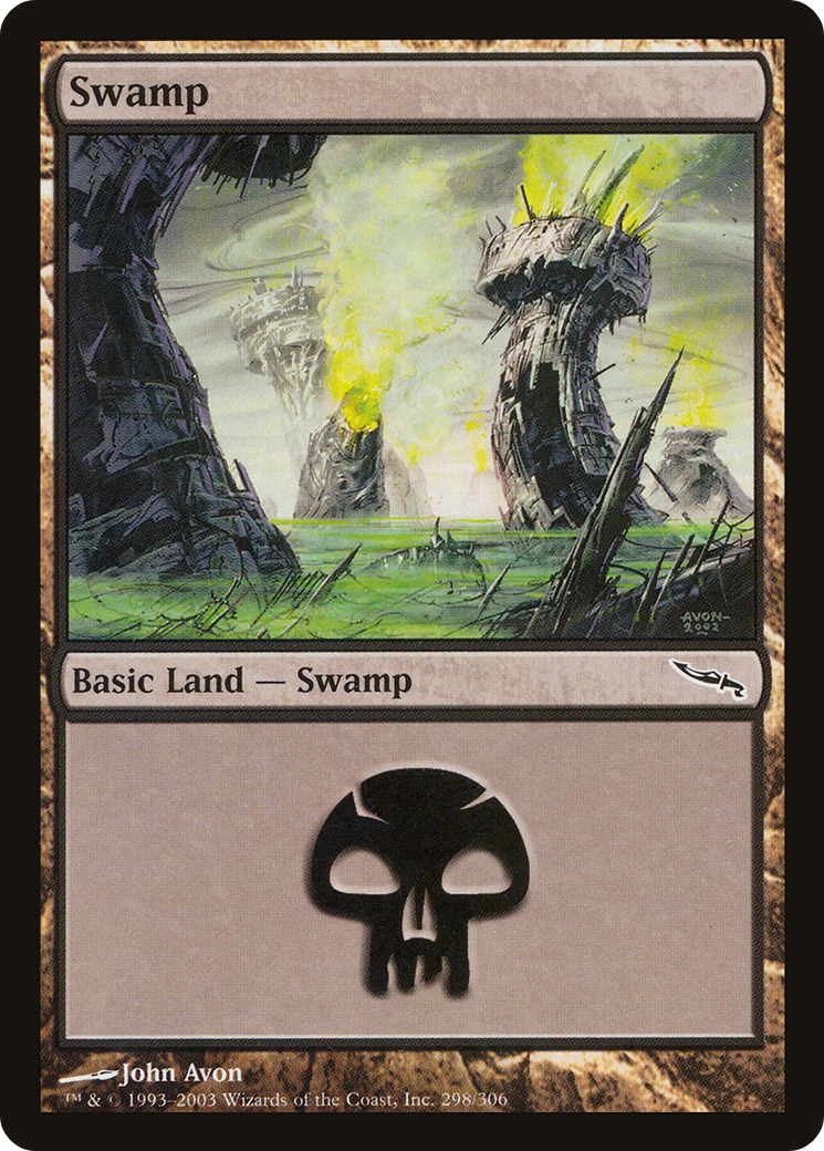 Swamp (MRD-298) [Mirrodin] Foil