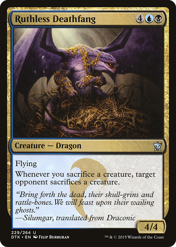 Ruthless Deathfang (DTK-229) [Dragons of Tarkir]