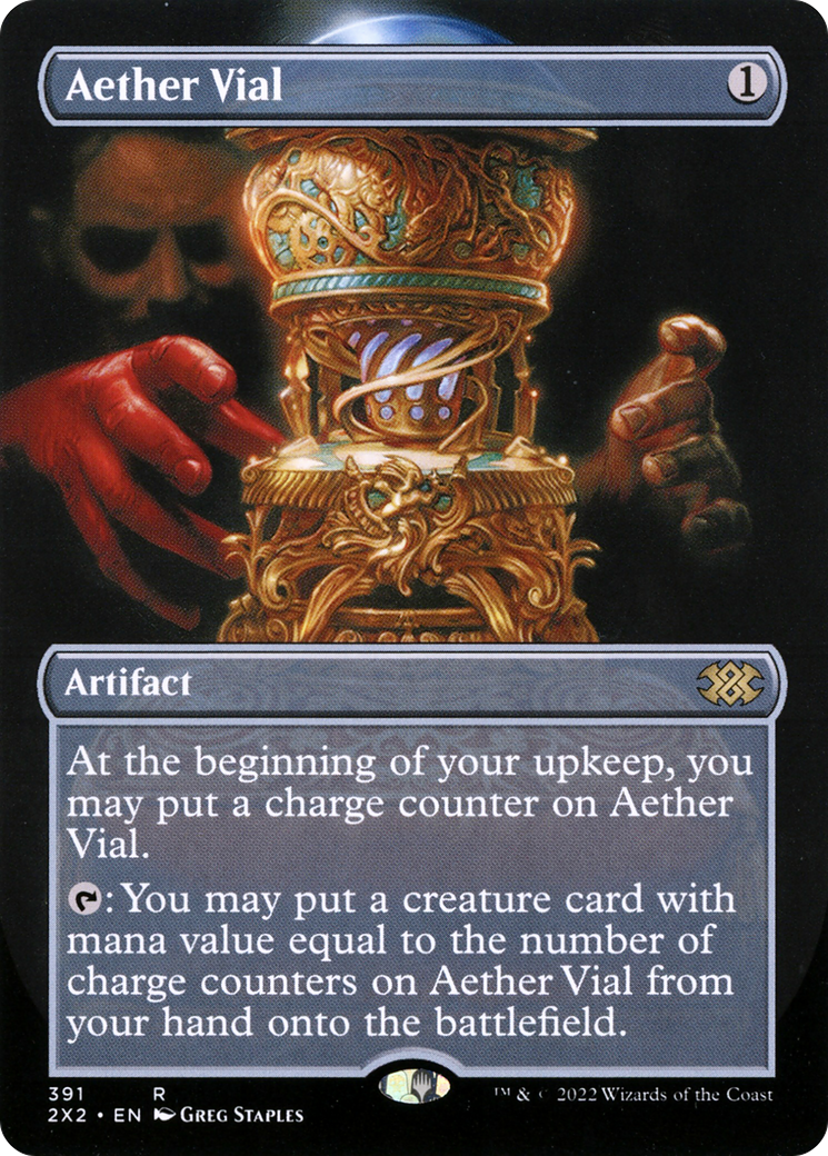 Aether Vial (Borderless) (2X2-391) [Double Masters 2022]