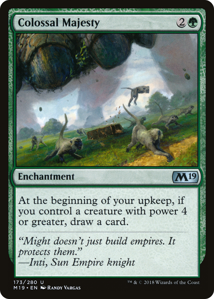 Colossal Majesty (M19-173) [Core Set 2019] Foil