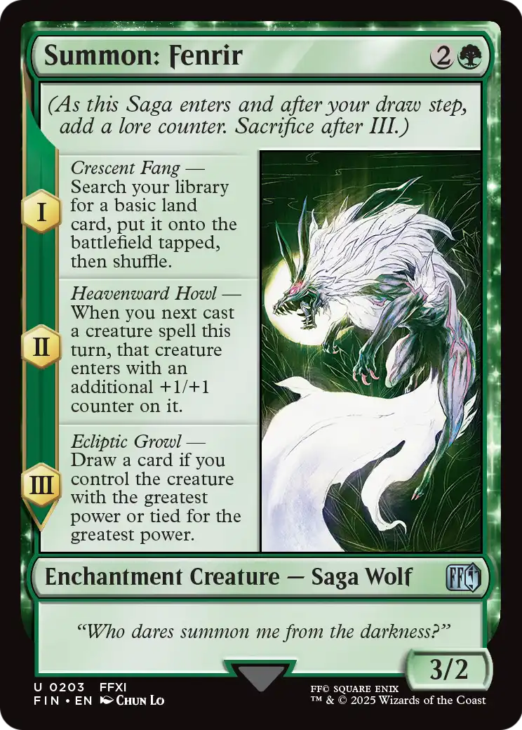 Summon: Fenrir (FIN-203) [FINAL FANTASY]