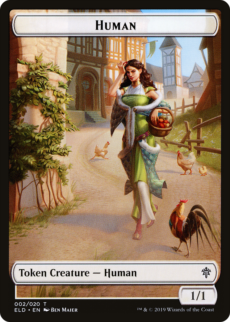 Human Token (ELD-002) [Throne of Eldraine Tokens]