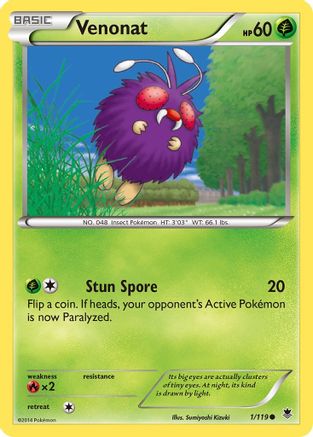 Venonat (1/119) [XY  Phantom Forces] - Common