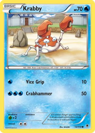 Krabby (013/119) [XY  Phantom Forces] - Common