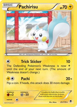 Pachirisu (025/119) [XY  Phantom Forces] - Rare