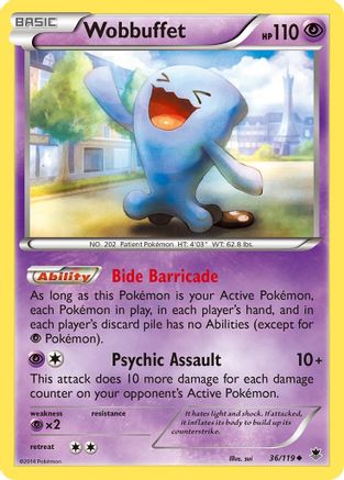 Wobbuffet (036/119) [XY  Phantom Forces] - Uncommon