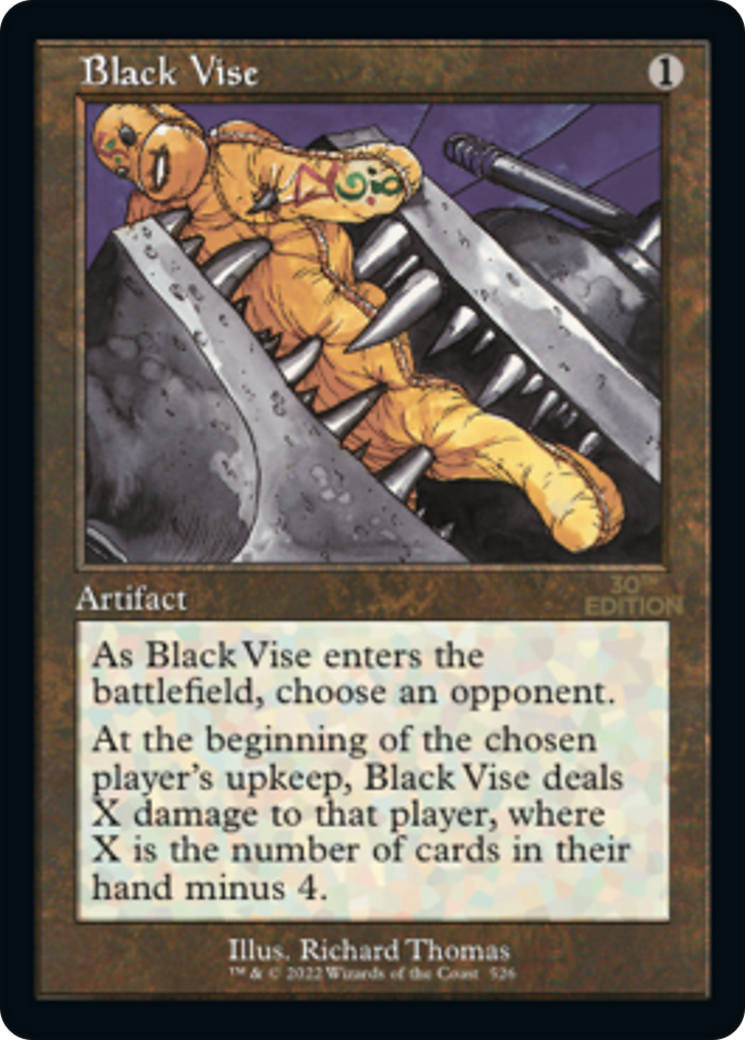 Black Vise (Retro Frame) (30A-526) [30th Anniversary Edition]