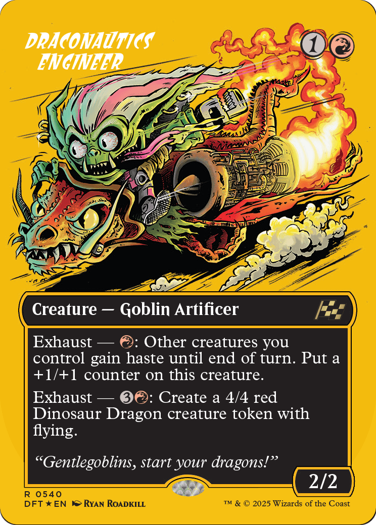Draconautics Engineer (Borderless) (First-Place Foil) (DFT-540) [Aetherdrift] Foil