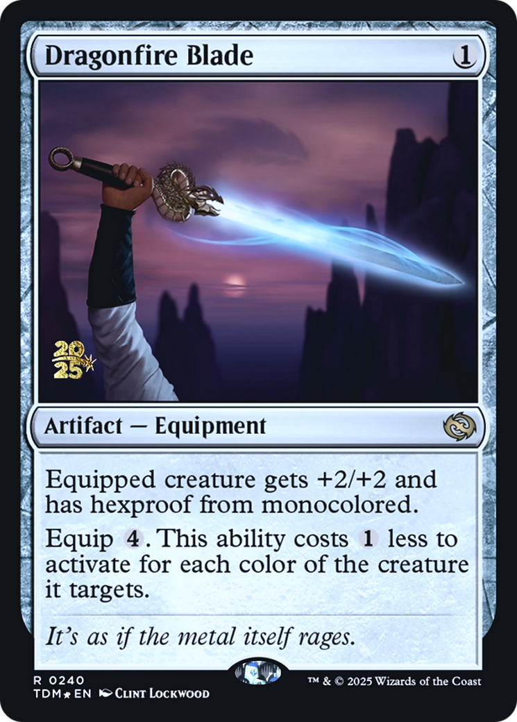 Dragonfire Blade (PRE-240) [Prerelease Cards] Foil