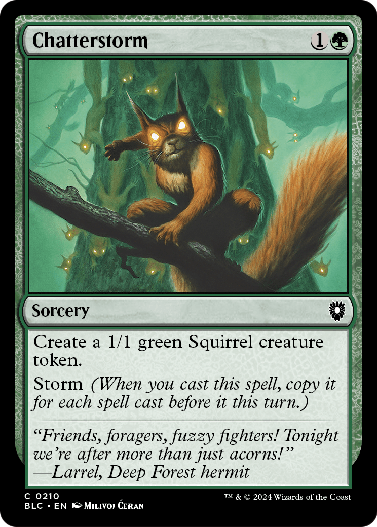 Chatterstorm (BLC-210) [Bloomburrow Commander]