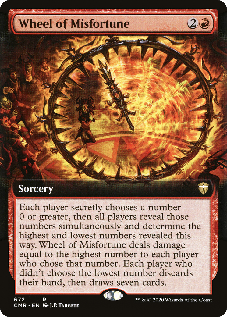 Wheel of Misfortune (Extended Art) (CMR-672) [Commander Legends] Foil