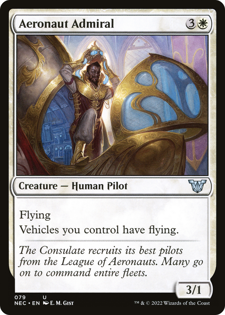 Aeronaut Admiral (NEC-079) [Neon Dynasty Commander]