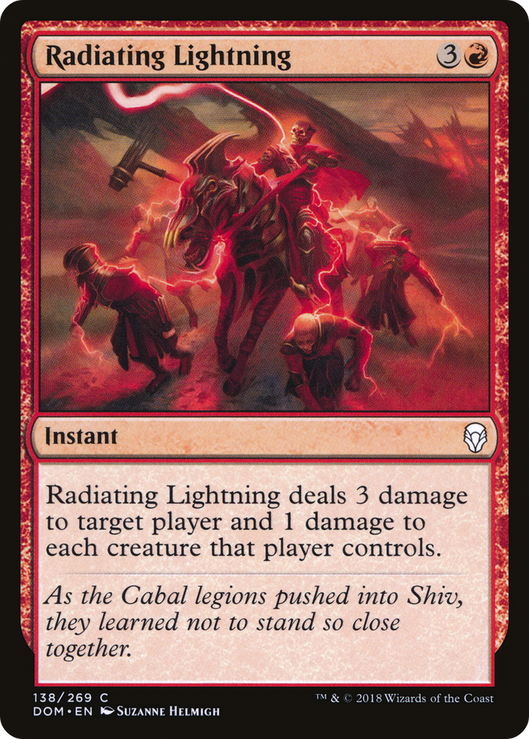 Radiating Lightning (DOM-138) [Dominaria] Foil