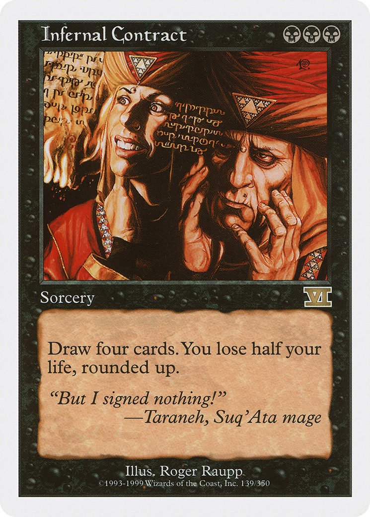 Infernal Contract (6ED-139) [Classic Sixth Edition]