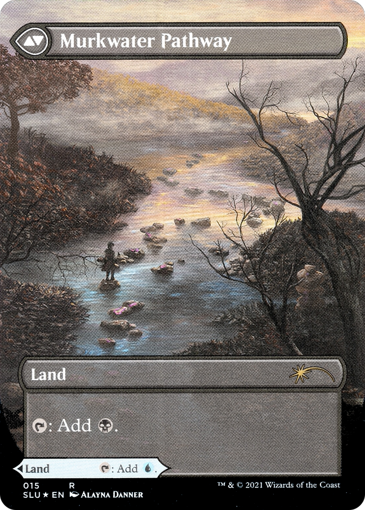 Clearwater Pathway (Borderless) (SLU-015) (Showcase) [Secret Lair: Ultimate Edition] Foil