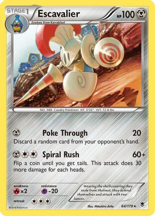 Escavalier (64/119) [XY  Phantom Forces] - Rare
