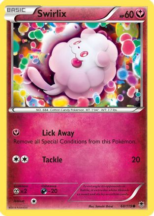 Swirlix (068/119) [XY  Phantom Forces] Reverse Holofoil - Common