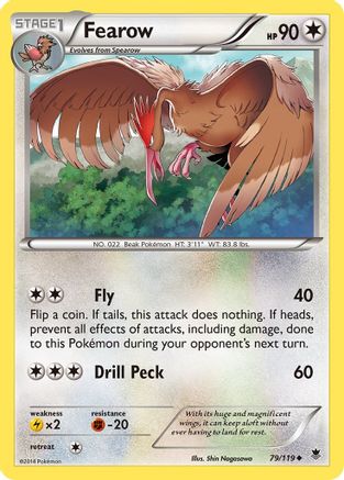 Fearow (79/119) [XY  Phantom Forces] Reverse Holofoil - Uncommon