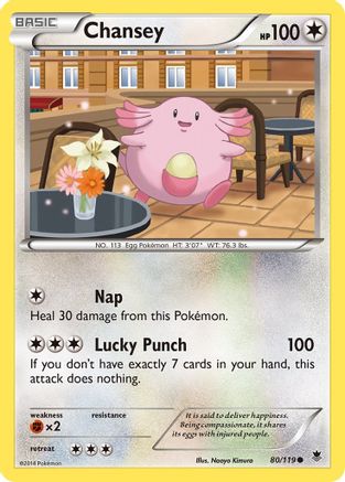 Chansey (080/119) [XY  Phantom Forces] Reverse Holofoil - Common