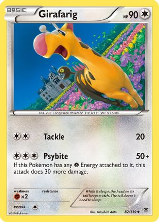 Girafarig (82/119) [XY  Phantom Forces] Reverse Holofoil - Uncommon