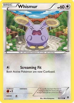 Whismur (83/119) [XY  Phantom Forces] Reverse Holofoil - Common