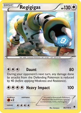 Regigigas (86/119) [XY  Phantom Forces] Reverse Holofoil - Holo Rare