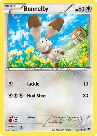 Bunnelby (087/119) [XY  Phantom Forces] - Common