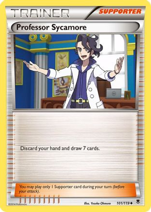 Professor Sycamore (101/119) [XY  Phantom Forces] Reverse Holofoil - Uncommon