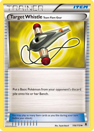 Target Whistle (106/119) [XY  Phantom Forces] - Uncommon