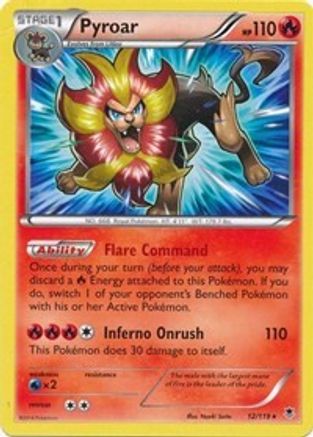 Pyroar (XY Phantom Forces) (12/119) [Deck Exclusives] - Rare