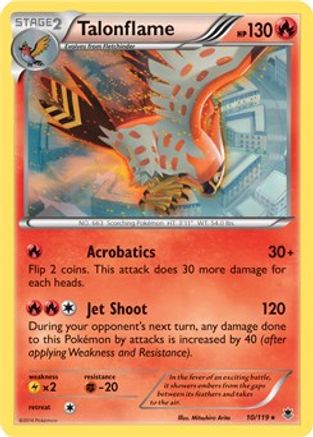 Talonflame (XY Phantom Forces) (10/119) [Deck Exclusives] Holofoil - Holo Rare