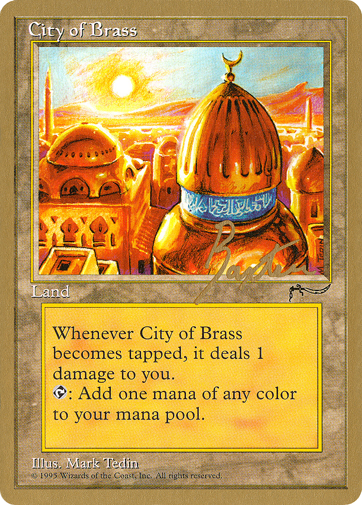 City of Brass - 1996 George Baxter (ARN) [Pro Tour Collector Set]
