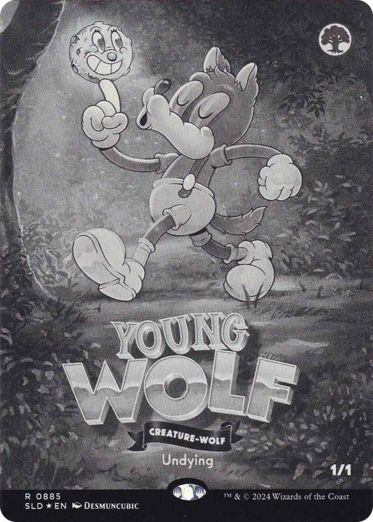 Young Wolf (SLD-885) (Borderless) [Secret Lair Drop] Foil