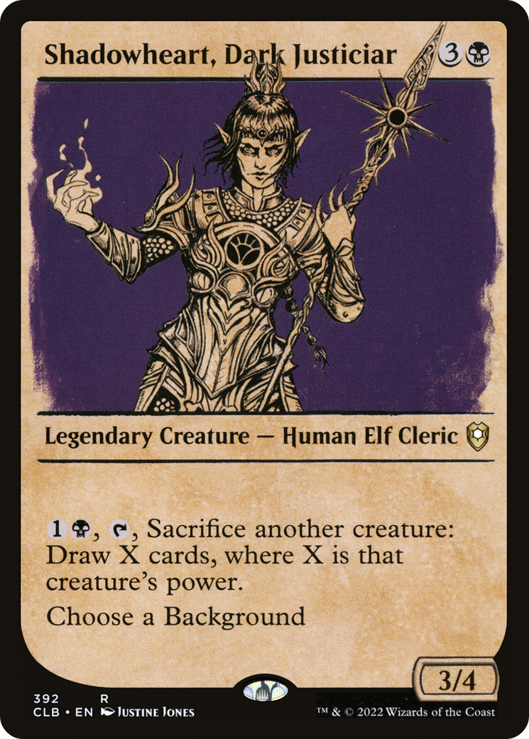 Shadowheart, Dark Justiciar (Showcase) (CLB-392) [Commander Legends: Battle for Baldur's Gate] Foil