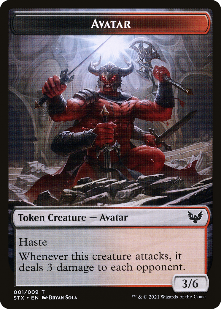 Avatar (TSTX-001) [Strixhaven: School of Mages Tokens]