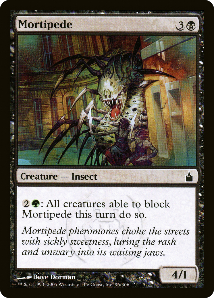 Mortipede (RAV-096) [Ravnica: City of Guilds] Foil