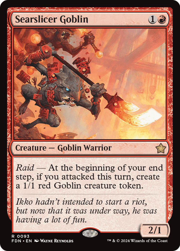 Searslicer Goblin (FDN-093) [Foundations] Foil