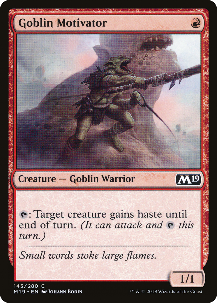 Goblin Motivator (M19-143) [Core Set 2019] Foil