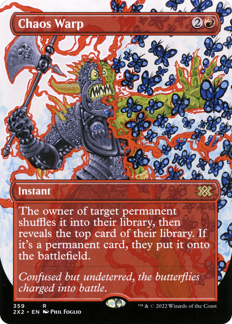 Chaos Warp (Borderless) (2X2-359) [Double Masters 2022] Foil