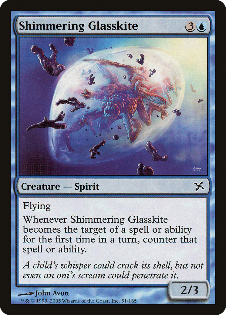 Shimmering Glasskite (BOK-051) [Betrayers of Kamigawa] Foil
